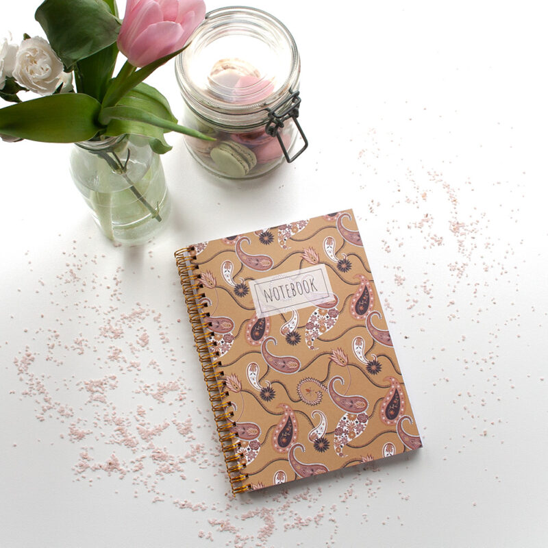 notebook a5 paisley