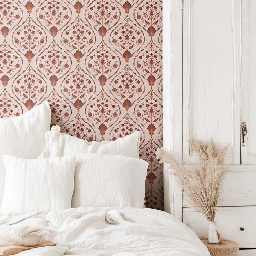 Boho behang slaapkamer