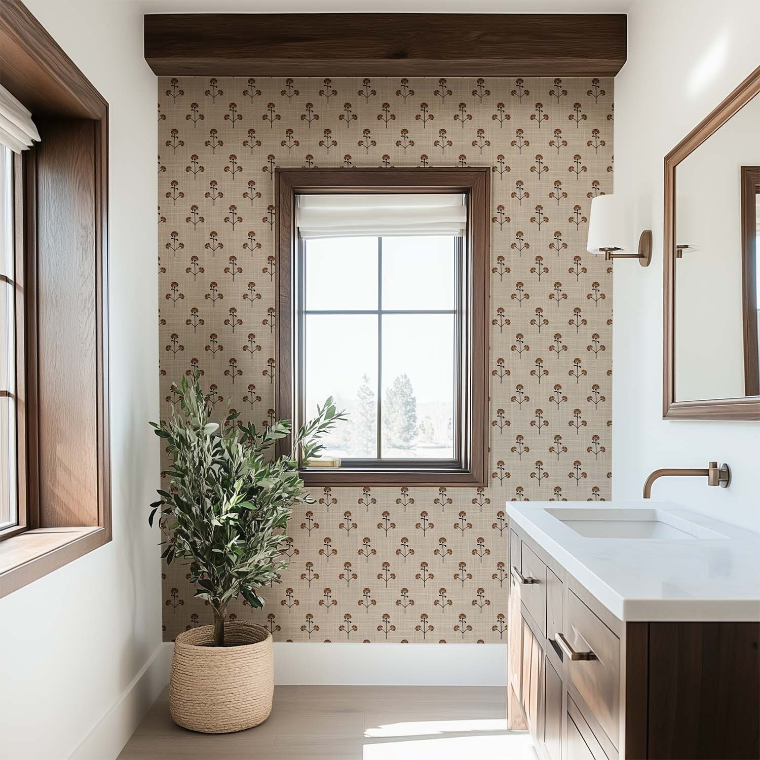 Modern farmhouse bathroom