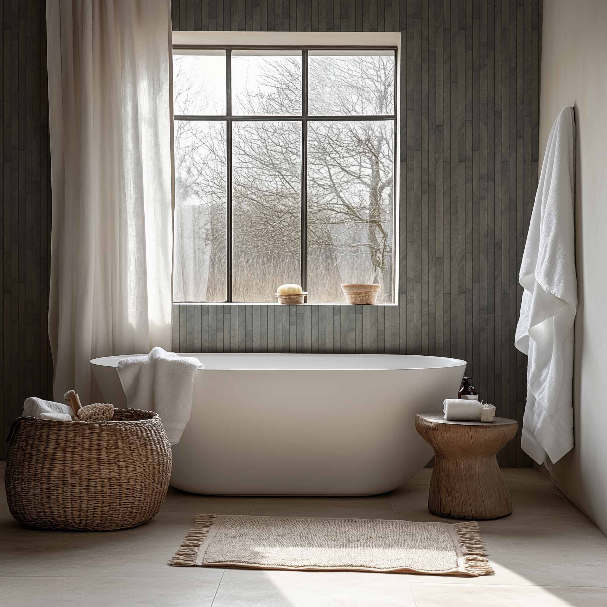 Modern farmhouse bathroom