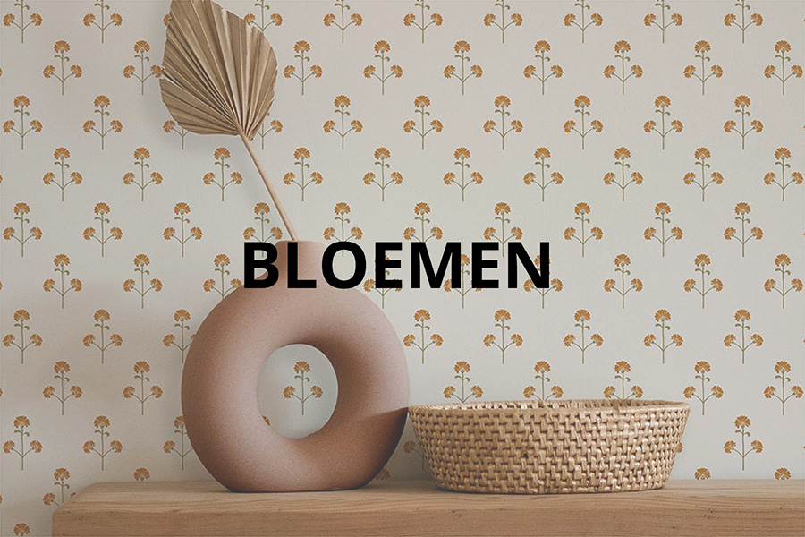 Behang bloemen