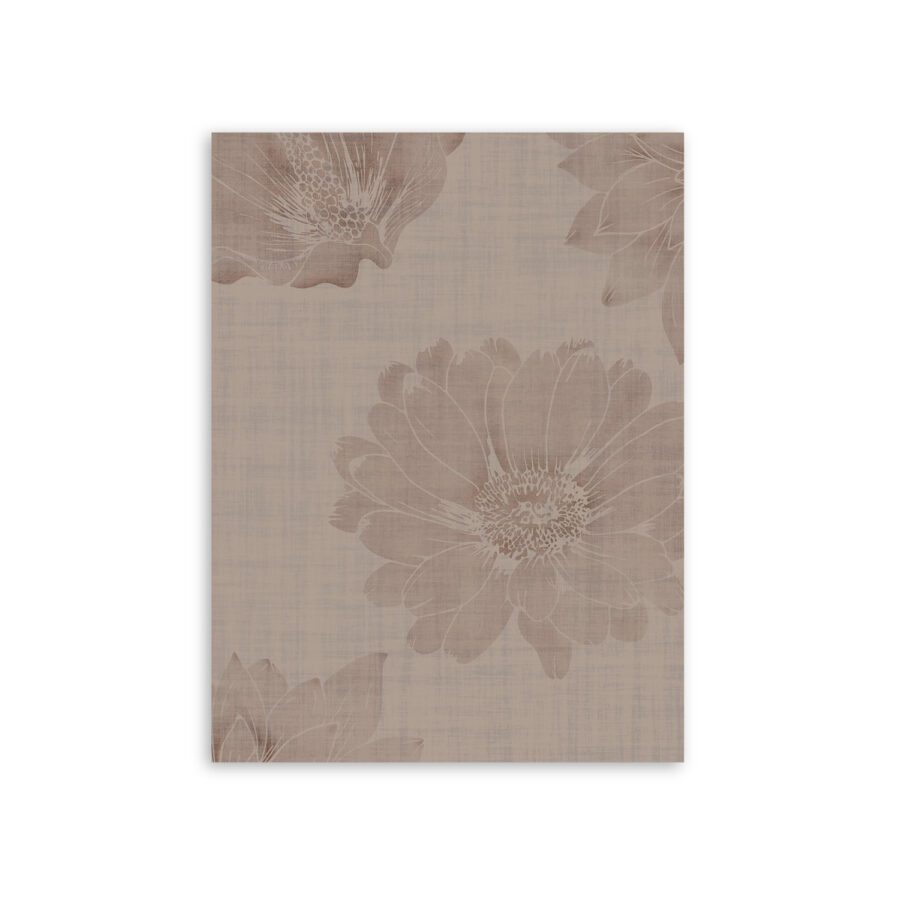 Behangstaal bloemen oud roze