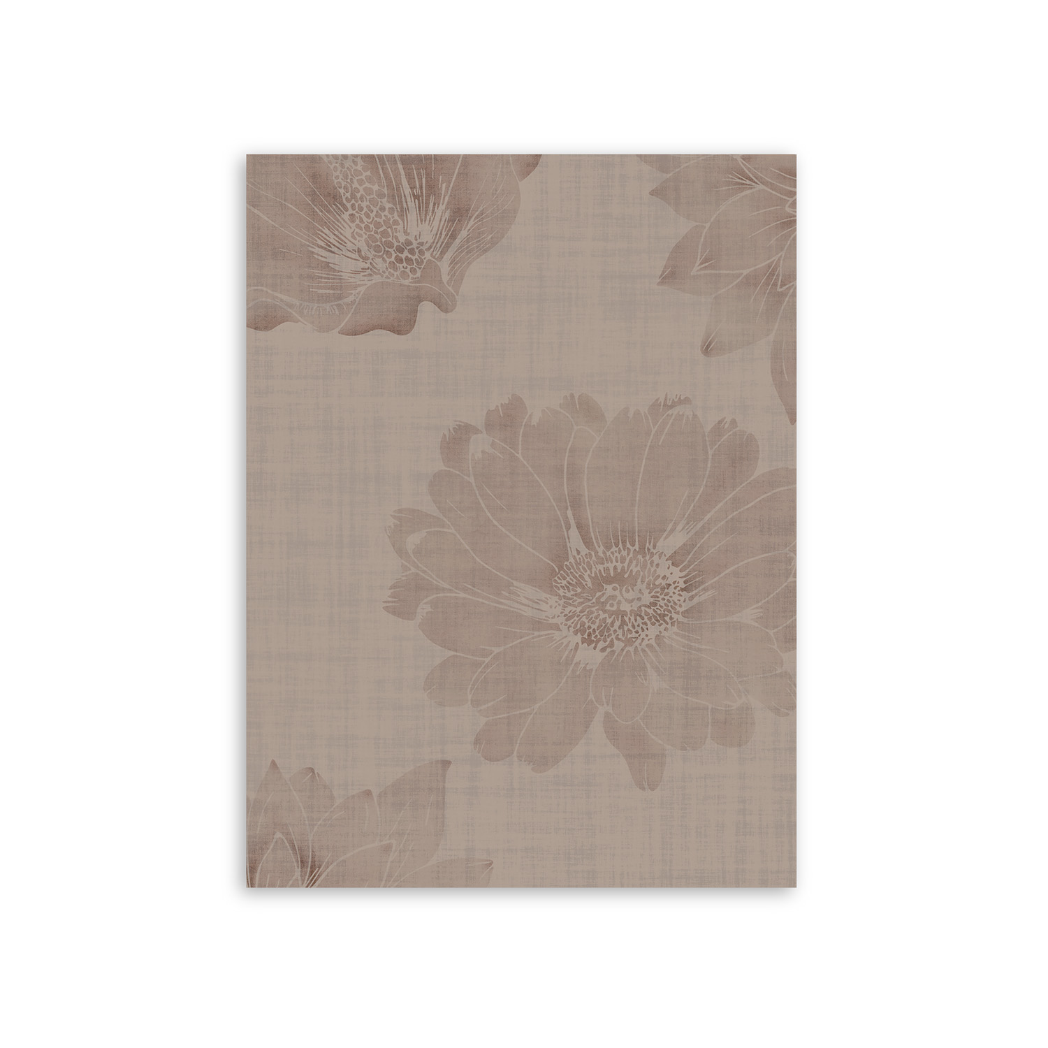 Behangstaal bloemen oud roze