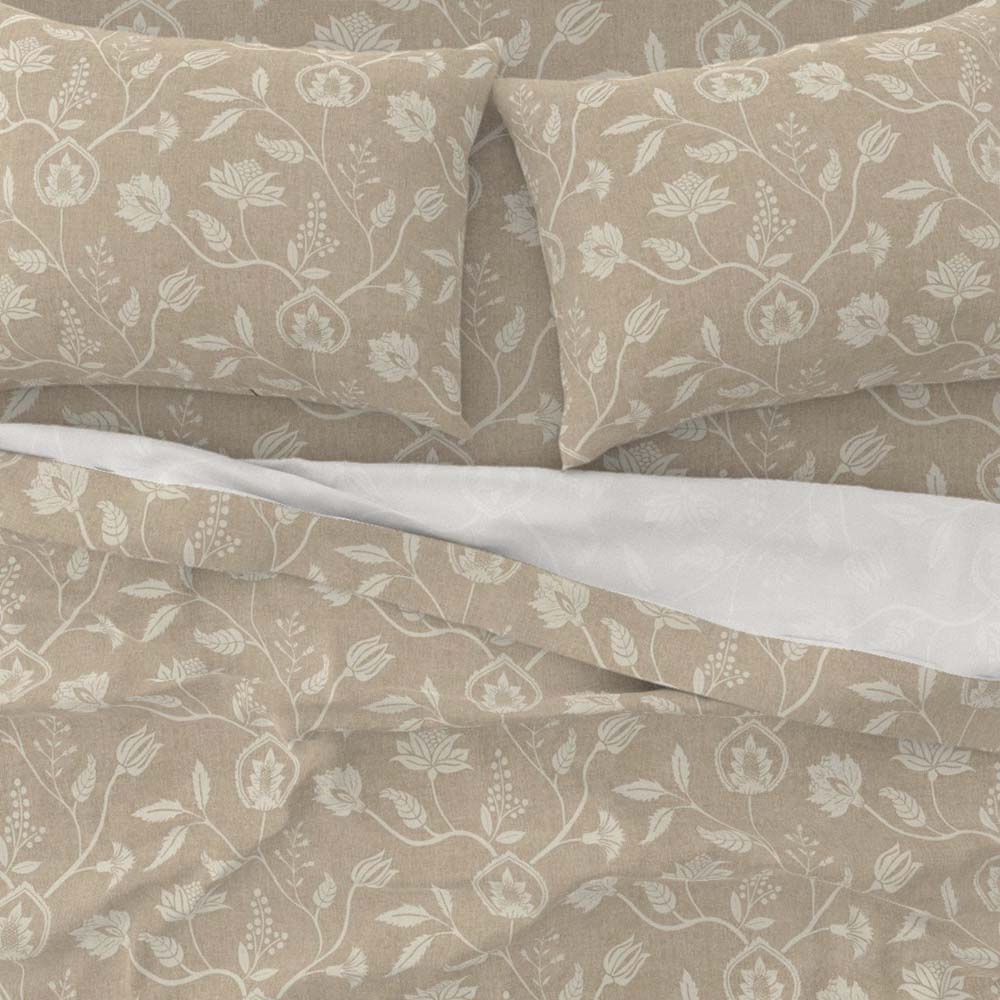 Modern farmhouse bedding cream
