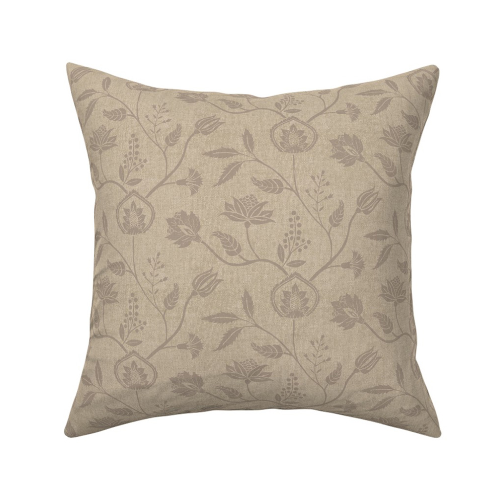 Modern farmhouse throw pillow beige