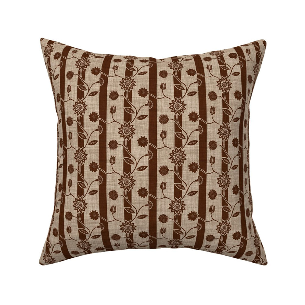 Modern farmhouse throw pillow brown