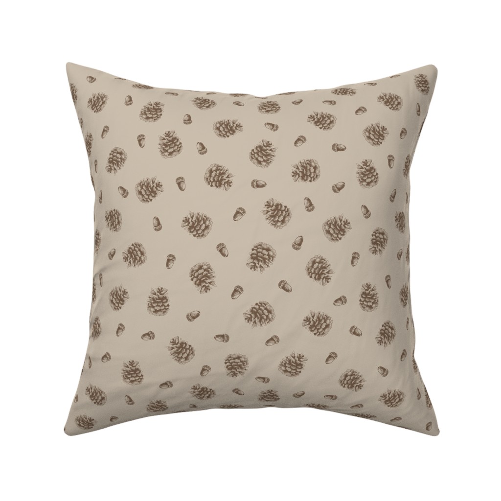 Throw pillow woodland theme
